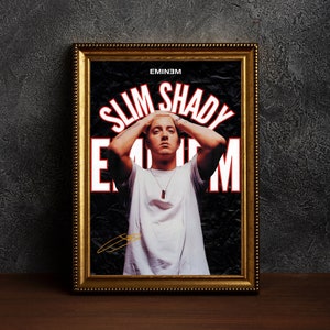 Póster Eminem / Rap / Pop Star / Rockstar / Póster de pared / Arte de pared / Decoración de interiores