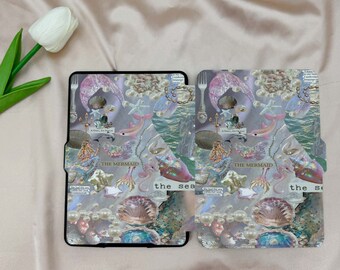 Custodia Kindle personalizzata,Custodia Kindle estetica,Custodia Kindle Paperwhite The Sea,Custodia Kindle 6"2022, CUSTODIA Kindle Whale Pearl,Custodia Kindle10/11a generazione