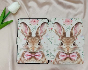 Custom Kindle Case,Aesthetic Kindle Case,Pink Bunny Kindle Paperwhite Case,Kindle 6"2022 Case,Cute Rabbit Kindle CASE,Kindle10/11th Gen Case