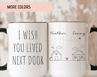 Custom Photo Coffee Mug, Long Distance Friendship Gift