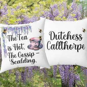 Personalized Historical Romance Square Pillow, Custom Name Bookish Merch, Regency Throw Pillow, Bedroom Dorm Decor, Fan Girls Gift