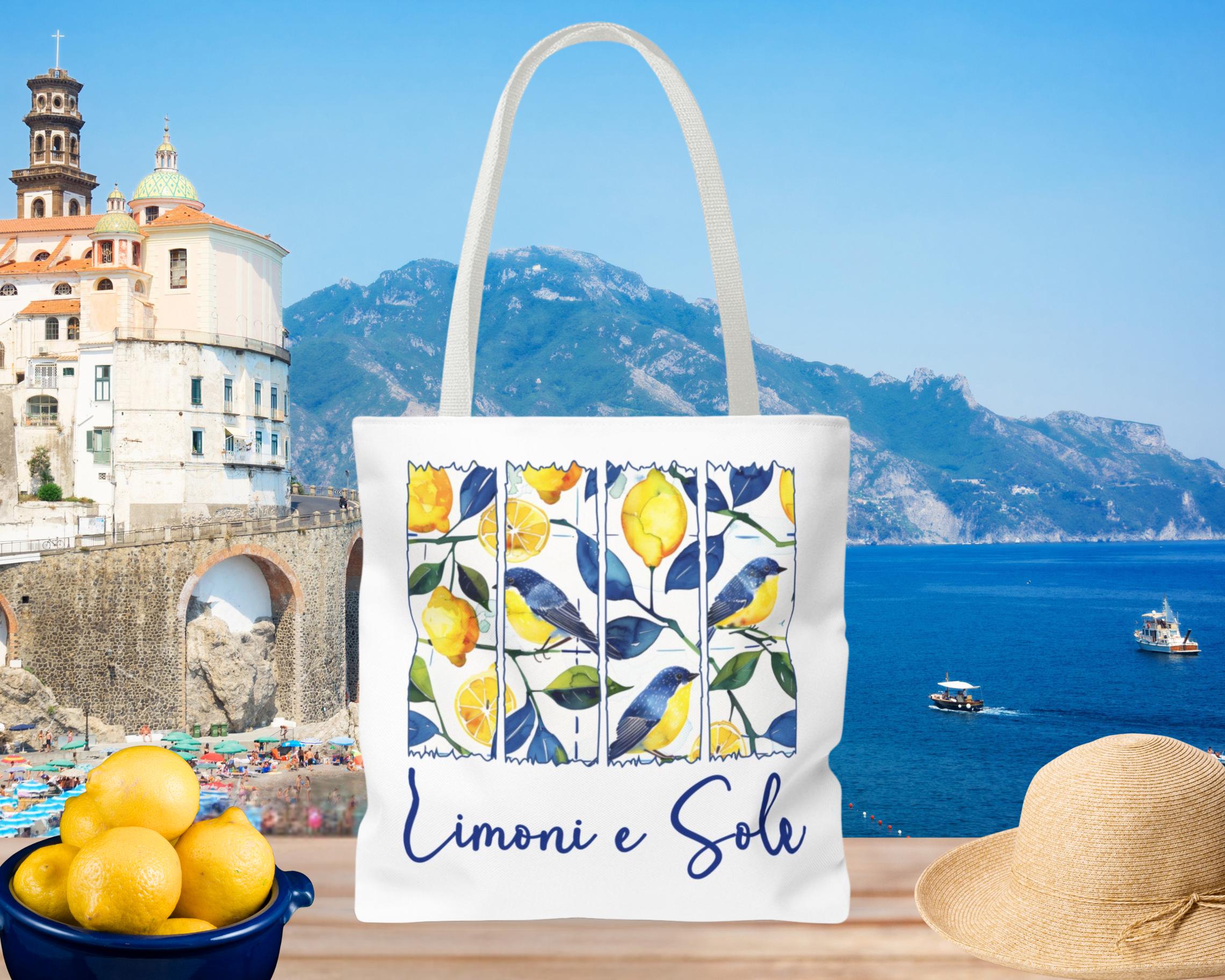 Lemons and Sunshine Amalfi Aesthetic Tote, Amalficore Reusable