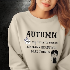 Sarkastisches Witchie Sweatshirt, Dark Academia Whimsi Goth Rundhalsausschnitt, TV-Show Fandom Shirt, lustiges Zitat Shirt