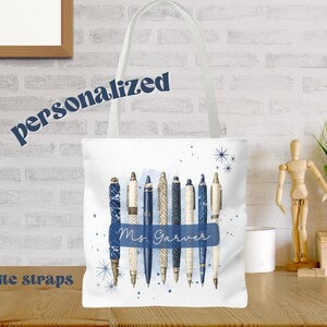 Customized Back to School Tote Bag For Women Light Academia Aesthetic Reusable Shop Bag Personalized Educator Gift Tote Teacher&#39;s Giftful