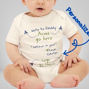 Custom Name Funny New Dad Infant Bodysuit Cute Bodysuit New Parent Personalized Gift Funny Saying Baby Shirt Infant Clothes Newborn Gift
