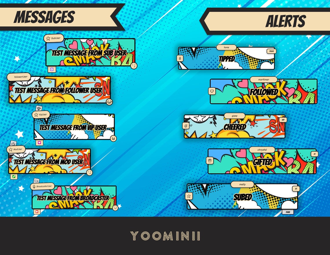 Comic Chat Widget . Chatwidget . Chat Box . Chatbox . Stream Overlay ...
