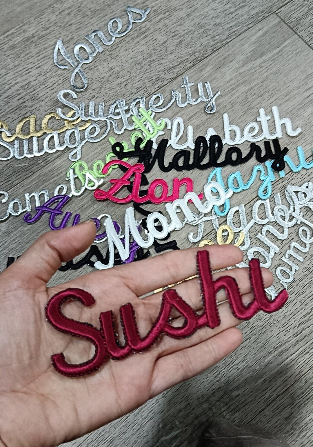 Iron on Single Name Patch, Personalized Name Patch, Iron on Name