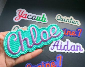 Custom Name Patch, Birthday Gift Patch, Makeup bag Patch, Bridesmaid Patch, Bag Patch, Travel Bag Patch, Name Patch for Gifts