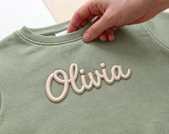 Custom Embroidered Name Patch Personalized Script Name Iron On Sew On Patch for Jackets Bags Hats Backpacks Clothing