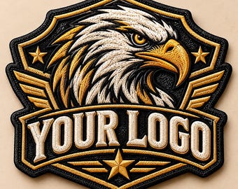 Custom Embroidered Patch Personalized Name Logo Patch Custom Sew On Iron On Badge for Jacket Backpack Uniform Biker Vest Workwear