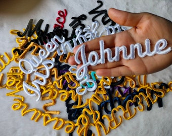 Custom Name Patch, Personalized Name Patch, Iron on Name Patch, Embroidered Name Patch