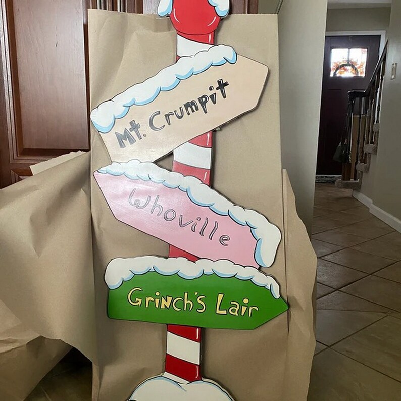 Yard Art Grinch Mount Crumpit Whoville Sign - Etsy