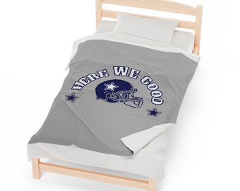 Here We Gooo, Dak, Prescott, Cowboys, Dallas, Geschenke für sie, Geschenke für ihn, Geschenk, Valentine, Samt Plüschdecke