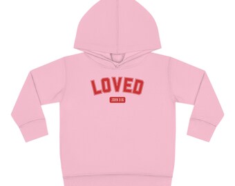Loved John 3:16, Loved, Valentines, Love, Geschenke für sie, Tochter, Kleinkind Pullover Fleece Hoodie