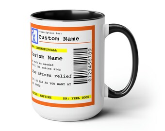 Rezept Run, Laufen, Laufen, Marathon, Läufer, 10k, 5k, zweifarbige Kaffeetassen, 15 Unze