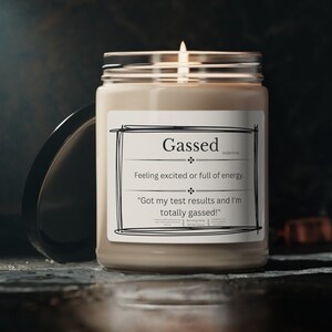 Funny Slang Meanings, Gifts for Teens. Scented Candle Gift | Gassed