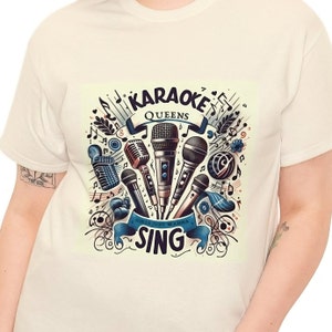 Karaoke Queens Shirt - Women&#39;s Singing Enthusiast Tee - Music Lovers Top - Fun Night Out Fashion