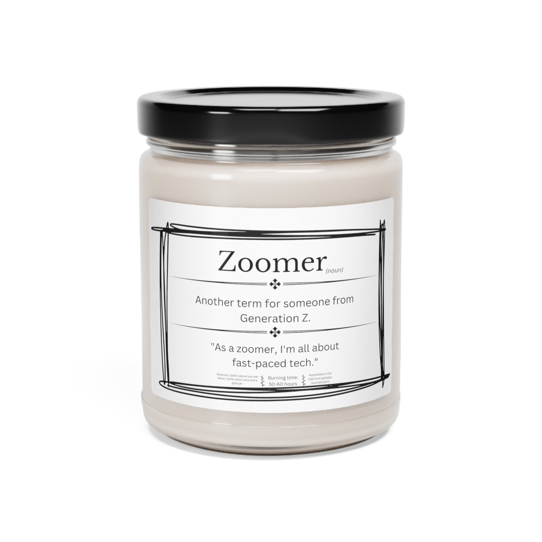 Funny Slang Meanings, Gifts for Teens. Scented Candle Gift Zoomer