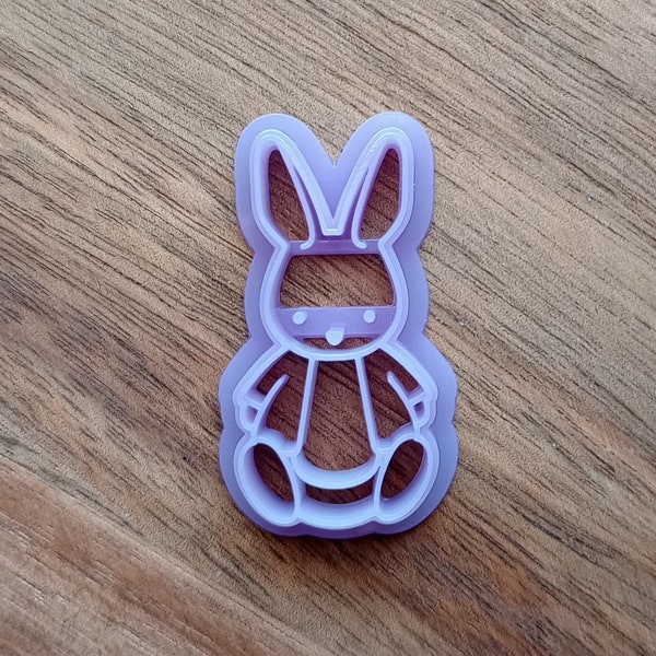 Rabbit With Coat | Polymer Clay Cutter