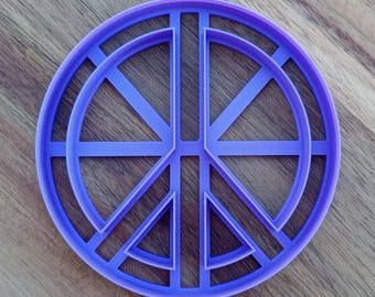 Peace Sign | Trinket Dish | Earring Tray | Polymer Clay Cutter