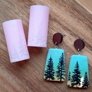 Pine Trees | Emboss Design | Decorative Texture Roller | Polymer Clay | Texture Roller