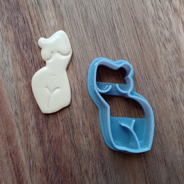 Artistic Female Body Figure Outline Polymer Clay Cutter