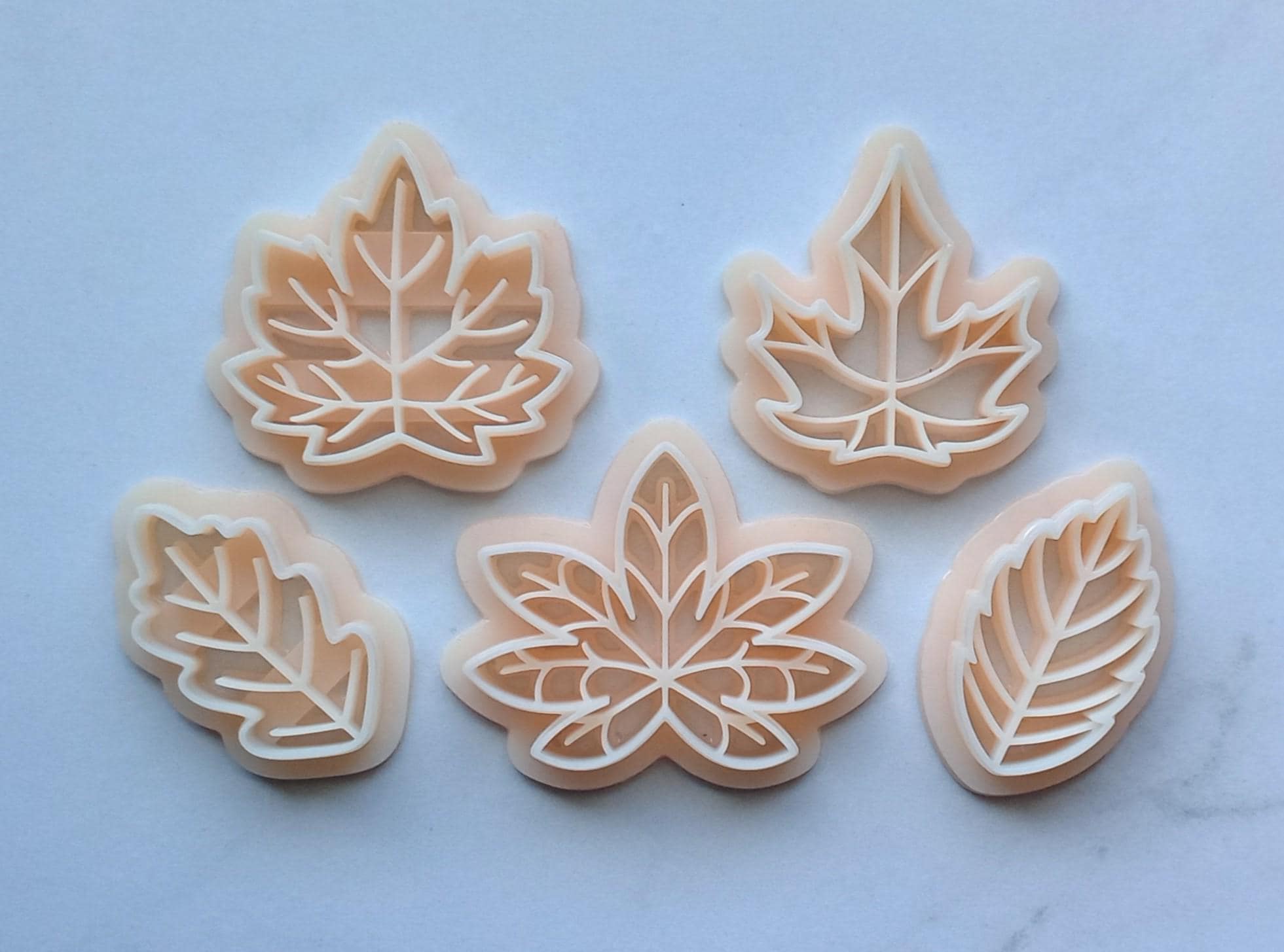 Autumn Leaves | Fall | Foliage | Oak | Sugar Maple | Horse Chestnut | Silver Maple | Apple | Polymer Clay Cutters
