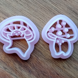 Dancing Fungi | Mushroom Person | Dancing Plant Character | Mushroom Head | Polymer Clay Cutter