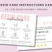 see more listings in the Care Instruction Cards section