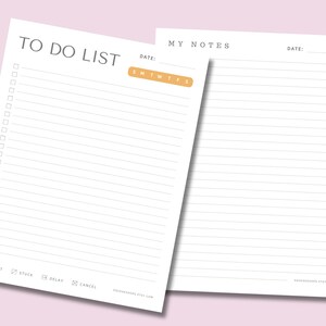 To Do Lists, Blank Checklist Template, To Do List Printable Template, Simple Tasks List Template, A4 And Us Letter Size Task To Do List