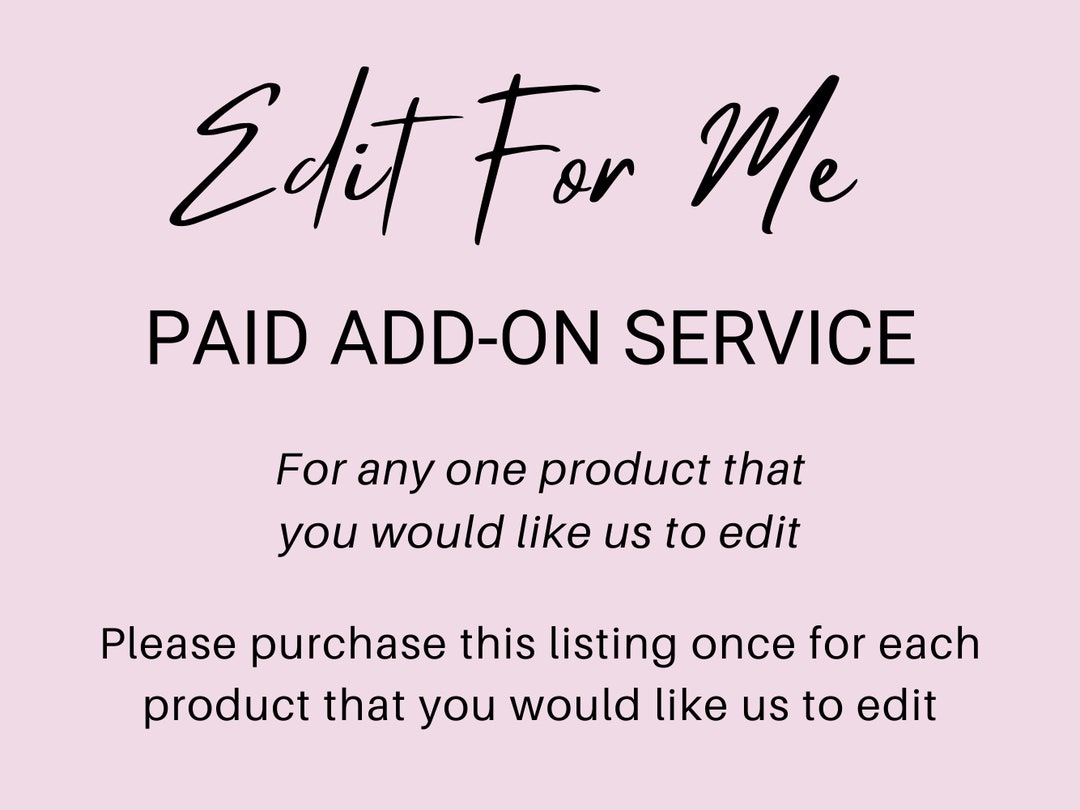 Template Resize, Edit My Template for Me, Add on Editing Service for ...