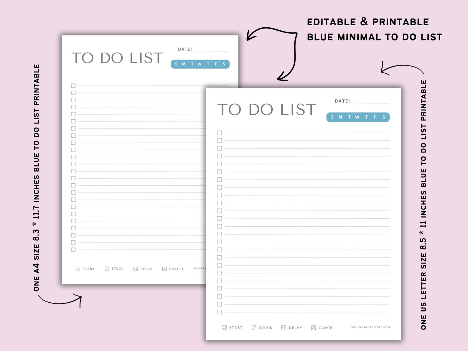 Minimal to Do List Printable, to Do List Printable Template, Daily ...