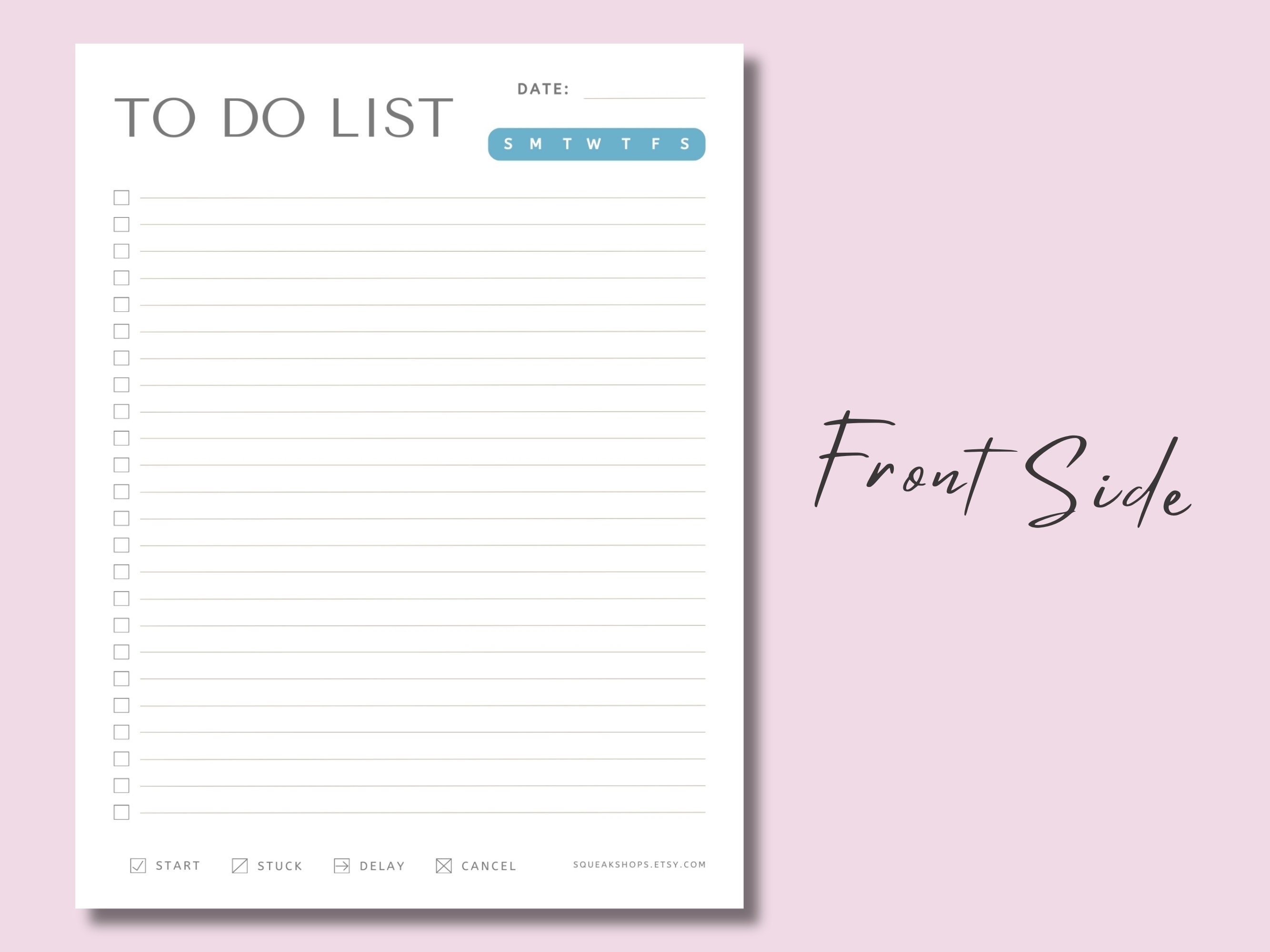 Minimal to Do List Printable, to Do List Printable Template, Daily ...