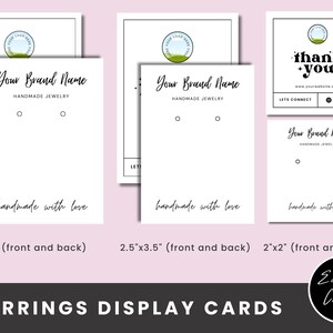 Earring Display Card Template, Earrings Holder Template, Earring Template, Earring Packaging Insert, Package Insert, Printable Earrings Card