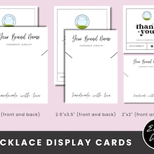 Necklace Display Card Template, Necklace Template, Package Insert, Custom Necklace Card, Necklace Packaging Insert, Necklace Holder Template