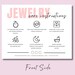 Editable Jewelry Care Card Template, Printable Jewelry Care ...