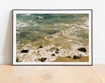 Beach Print, Ocean Print, Wall Art, Blue Wall Art, Digital Download, Coastal Print, Ocean Shore, Ocean Wall Art