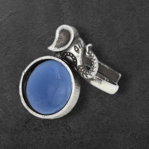 Garnet Ring, Elephant Style Silver Ring,Handmade Ring, Bohemian Ring,Anniversary Ring, Women Ring, Gemstone Ring image 1