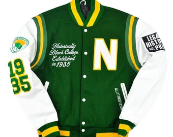 Motto 2.0 Norfolk State University Varsity Green Jacket