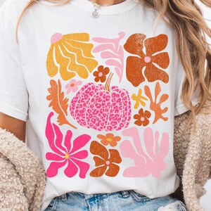 Leopard Pink Pumpkin Png, Boho Floral Fall Png, Retro Fall Png, Autumn Vibes Png, Pumpkin Season Png, Leopard Pumpkin Png, Fall Sublimation