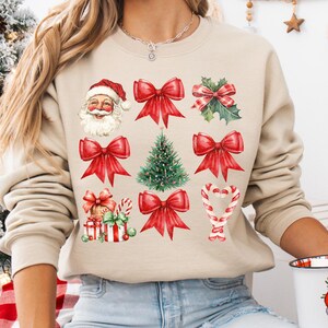 Kokette Weihnachten png, Kokette Schleife Png, Weihnachtssublimation, Trending png, Retro Urlaub png, Feiertagsstimmung png, Girly Weihnachten Png