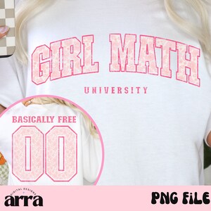 Girl Math University PNG ⟡ Girly PNG ⟡ Girl Math png ⟡ Het is eigenlijk gratis ⟡ trendy png ⟡ girl wiskunde universiteit png ⟡ sublimatieontwerp
