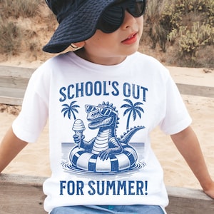 Summer PNG boys ⟡ Schools out for summer png ⟡ trendy png for boys ⟡ beach vibes Png ⟡ tshirt sublimation design ⟡ retro toddler png