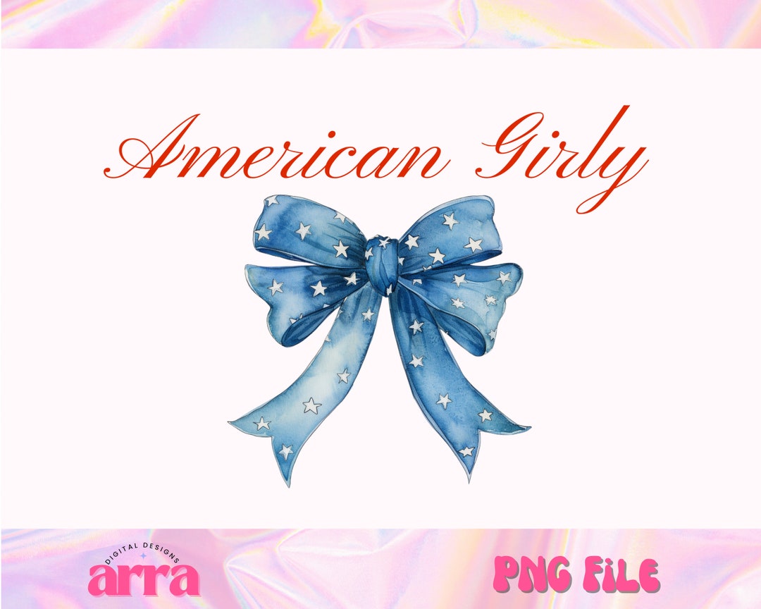 Coquette 4th of July PNG USA Png America Png Trendy Svg American Girly ...