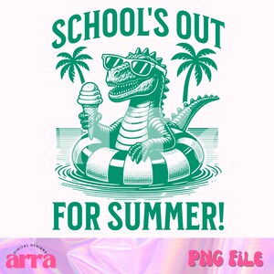 Summer PNG boys ⟡ Schools out for summer png ⟡ trendy png for boys ⟡ beach vibes Png ⟡ tshirt sublimation design ⟡ retro toddler png