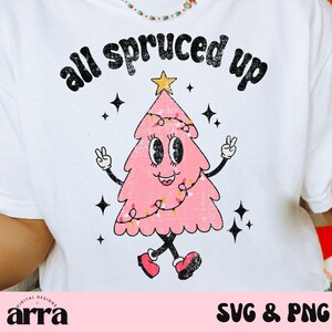 Wszystko odświeżone SVG ⟡ Choinka PNG ⟡Różowe Boże Narodzenie SVG ⟡ Boże Narodzenie Png ⟡ Merry Vibes Png ⟡ SVG dla plików Cricut, png