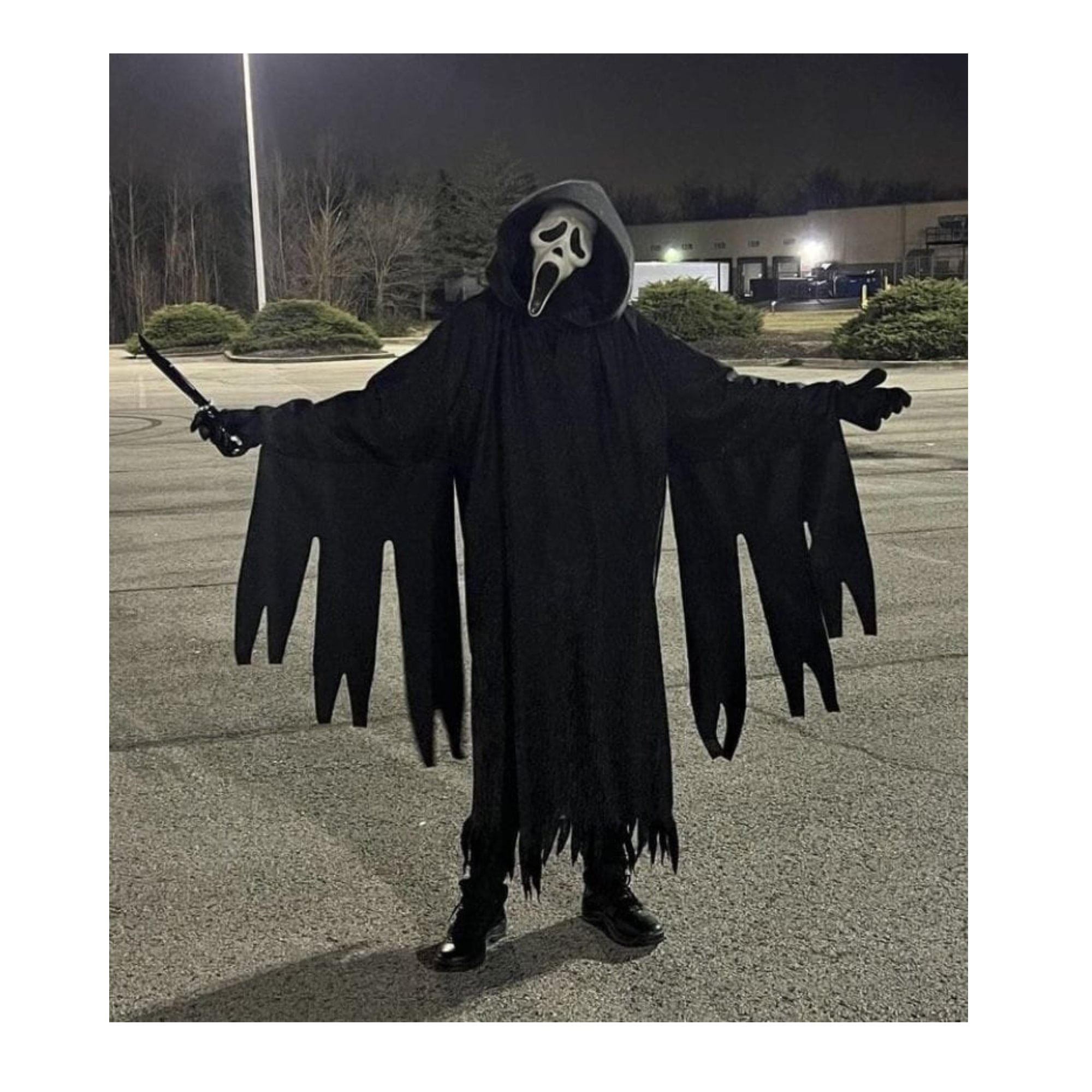 SCREAM コスプレ SCREAM 6 Halloween Glittery Robe, Sparkle Ghost Face Scream