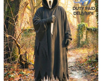 Túnica SCREAM, Túnica aterradora de fantasma de Halloween