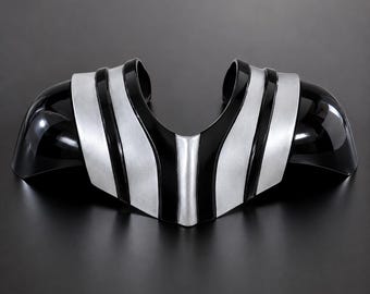 Darth Vader Inspired Shoulder Armor | Fiberglass Sith Lord Cosplay Prop | Halloween LARP Costume