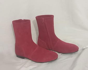 Imperial Royal Guard Boots | Red Velvet Cosplay Shoes | Halloween LARP Costume Footwear | Fantasy Convention